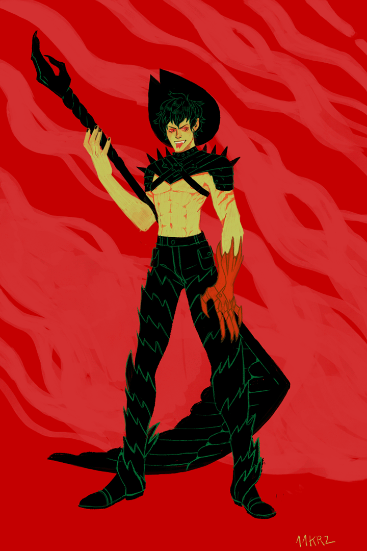digital piece of Oedipus Rex, Sara Kipin's character