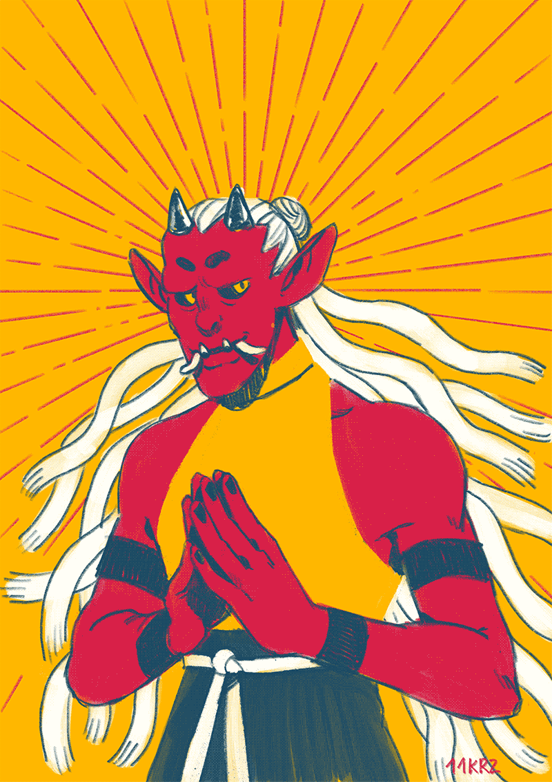 digital sketch of Amon