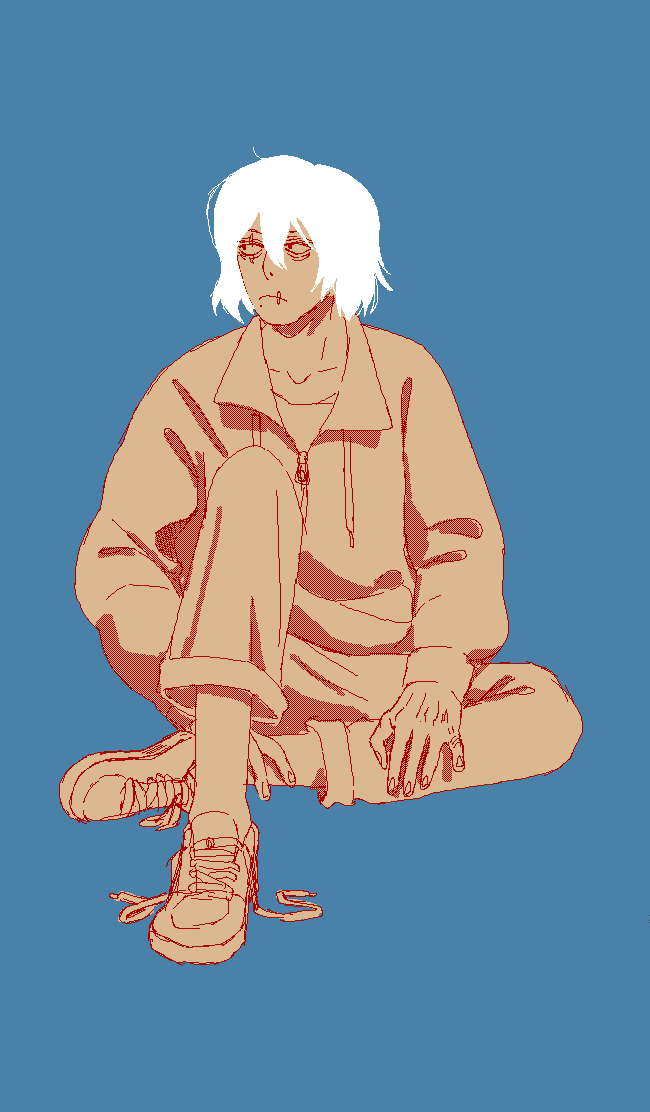 sketch of Shigaraki from Boku no Hero Academia