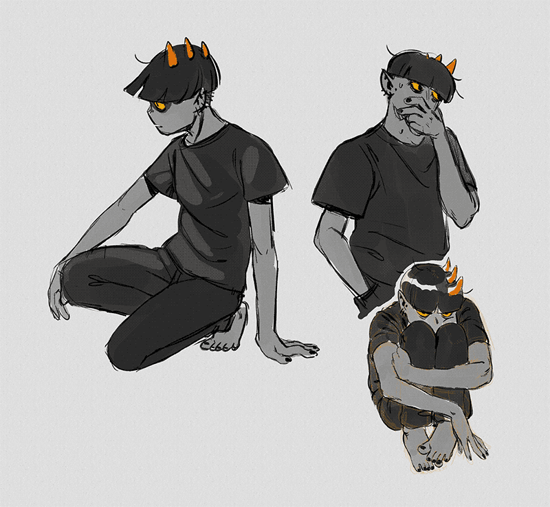 sketch page of my trollsona