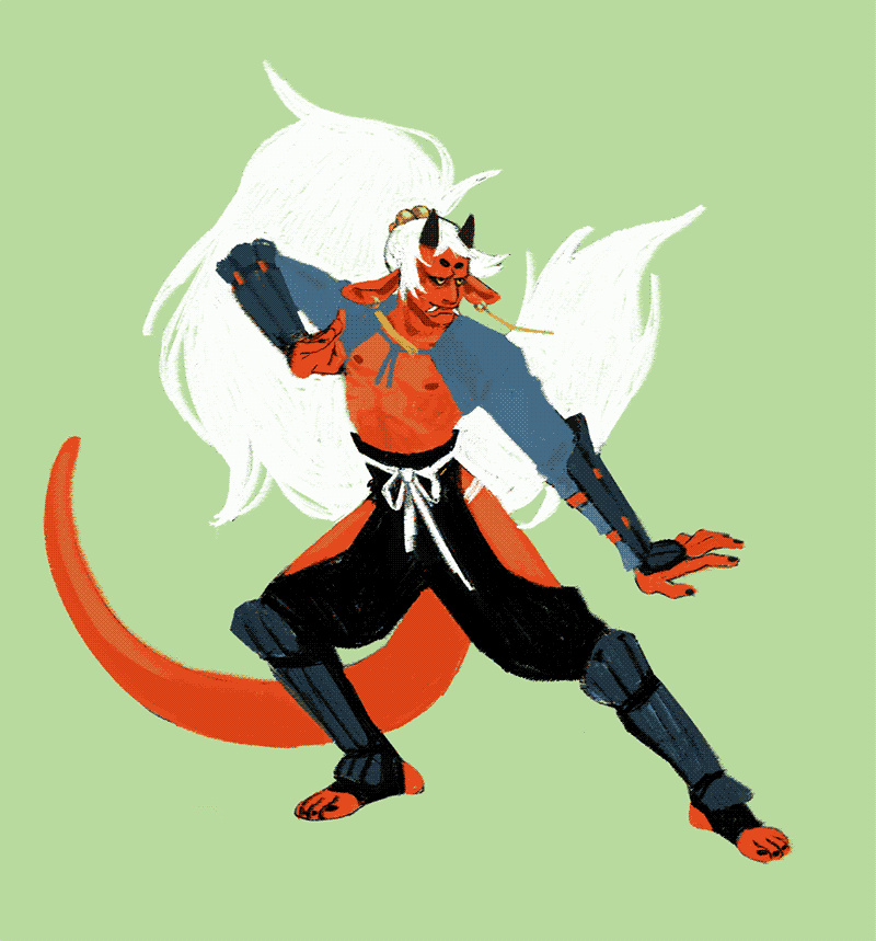 Amon's third design, after a story timeskip in game