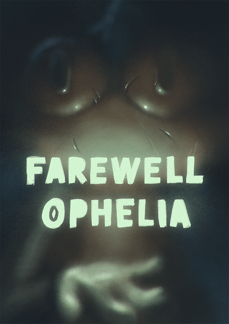 farewell card (from a production ending, nothing dramatic) for my friend Ophelia, featuring the Watcher from Deadend: Paranormal Park