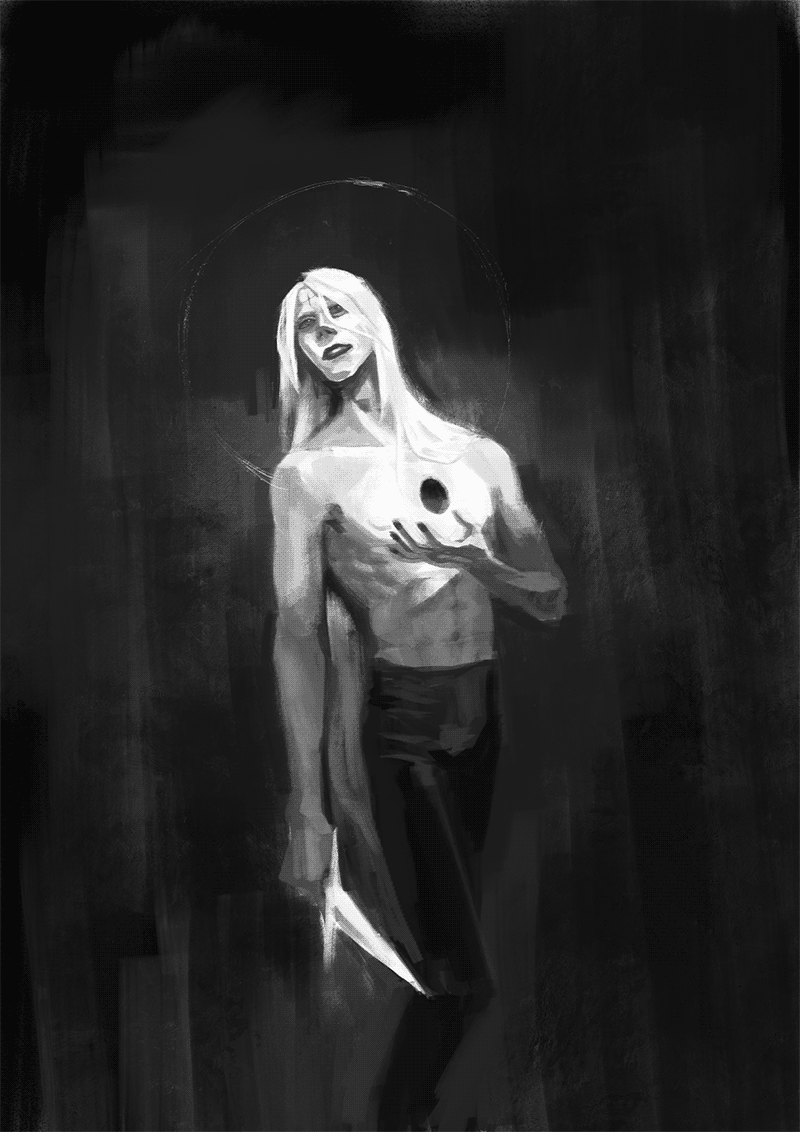 digital painting of my character Rev