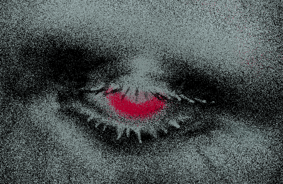 experimental piece showing Rev's eye