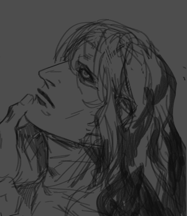 Rev looks up; we can see someone else's cupping his face in what seems an affectionate gesture