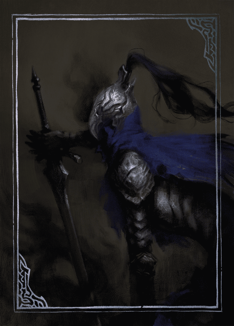 fanart of Artorias, from Dark Souls