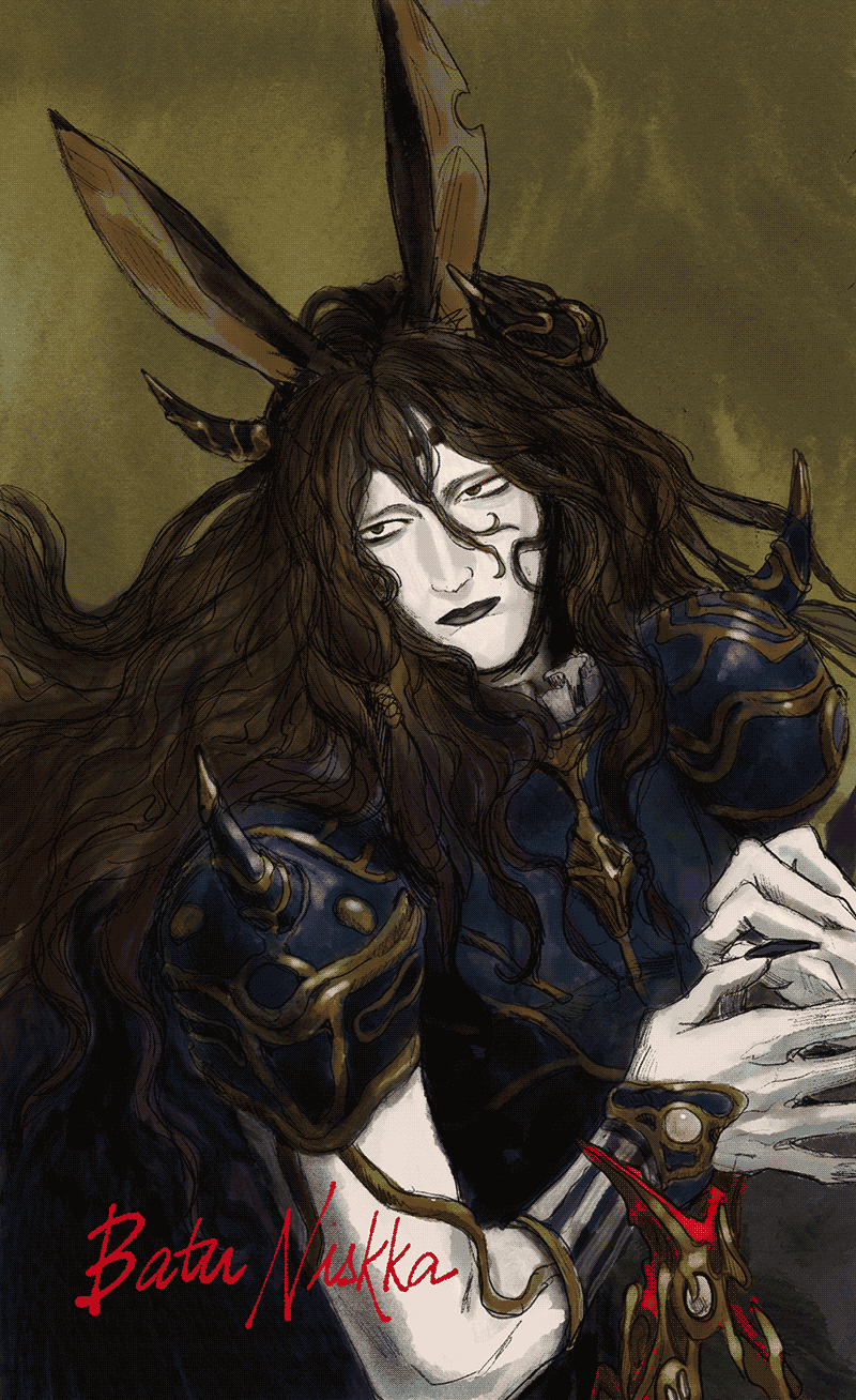 portrait of Batu, my Final Fantasy XIV viera character