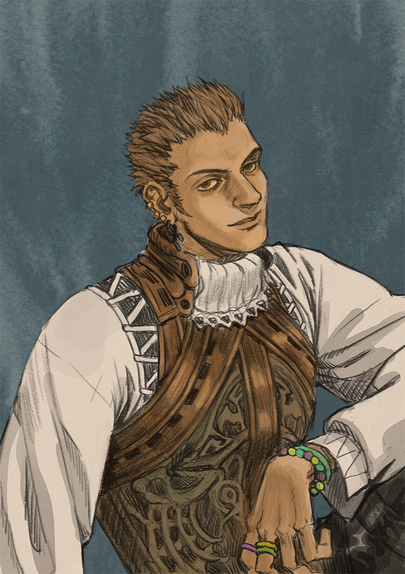 fanart of Balthier from Final Fantasy XII