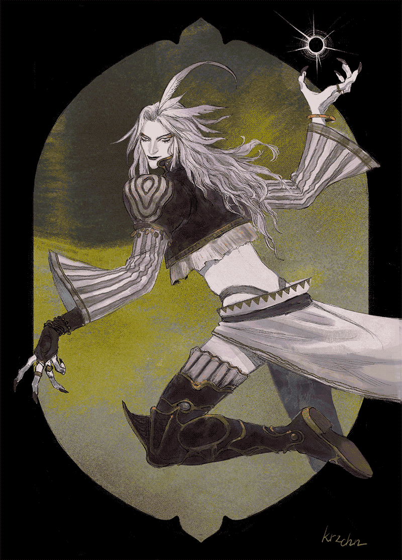fanart of Kuja from Final Fantasy IX