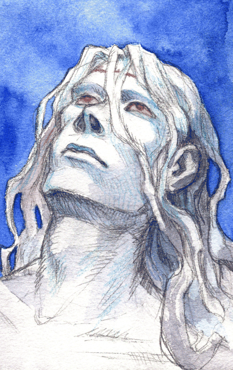 traditional watercolour piece of Rev