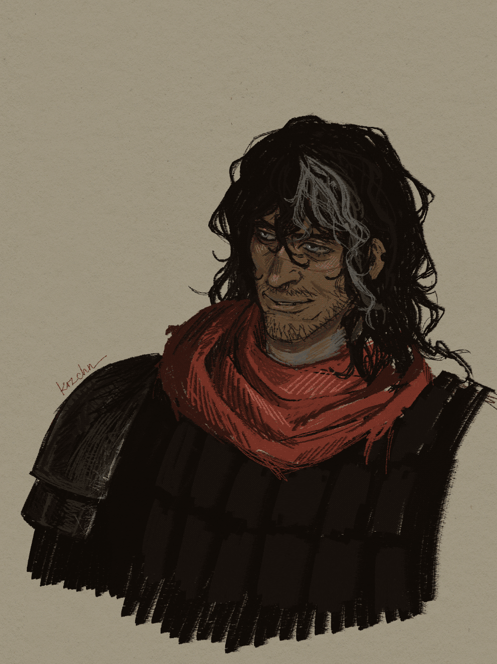 sketch of my character Tristel